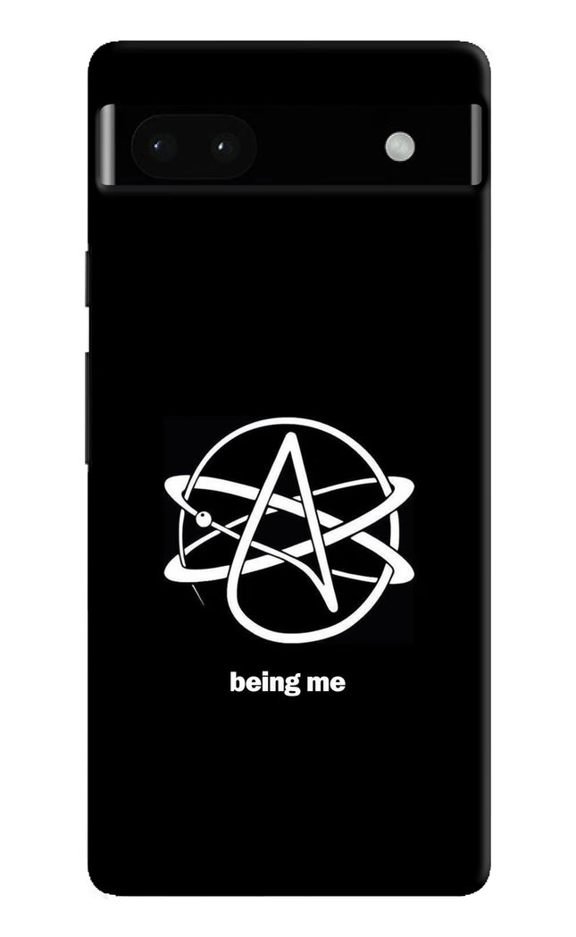 Atheist Symbol Google Pixel 6A Hard Case Back Cover by Casekaro