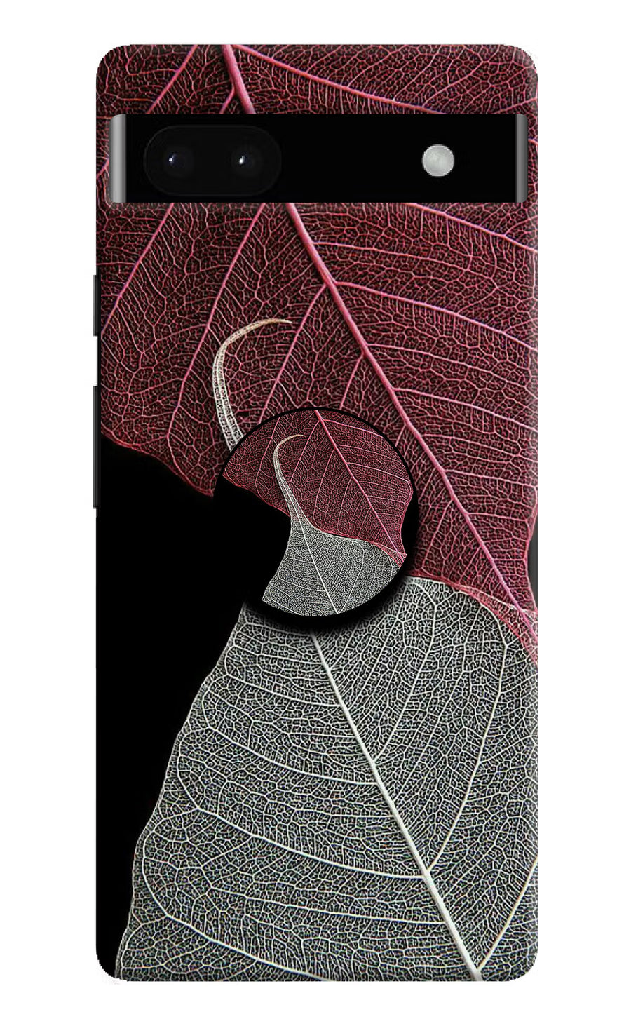 Leaf Pattern Google Pixel 6A Pop Case, Hard case