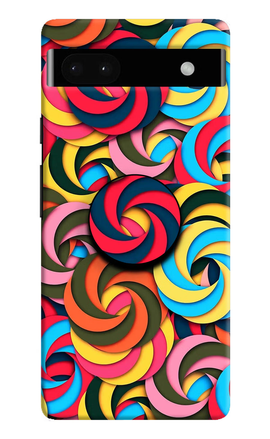 Spiral Pattern Google Pixel 6A Pop Case, Hard case