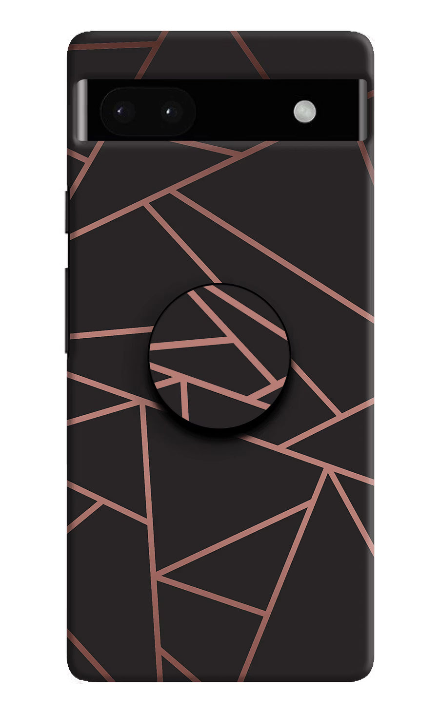 Geometric Pattern Google Pixel 6A Pop Case, Hard case