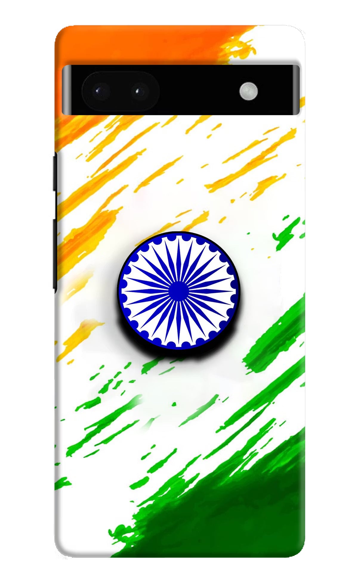 Indian Flag Ashoka Chakra Google Pixel 6A Pop Case by Casekaro