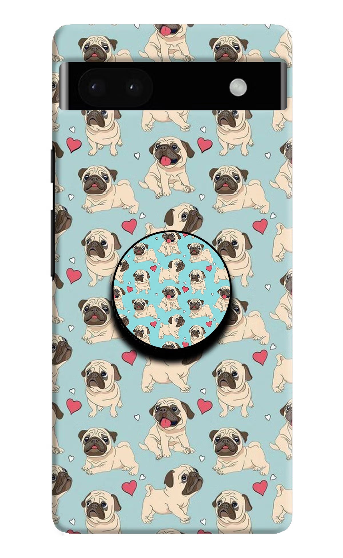 Pug Dog Google Pixel 6A Pop Case by Casekaro