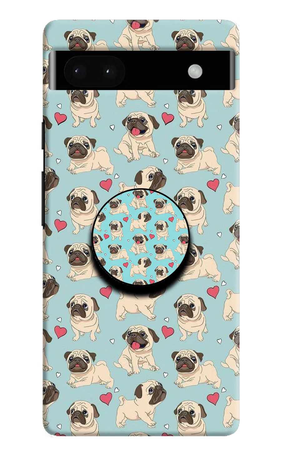 Pug Dog Google Pixel 6A Pop Case, Hard case