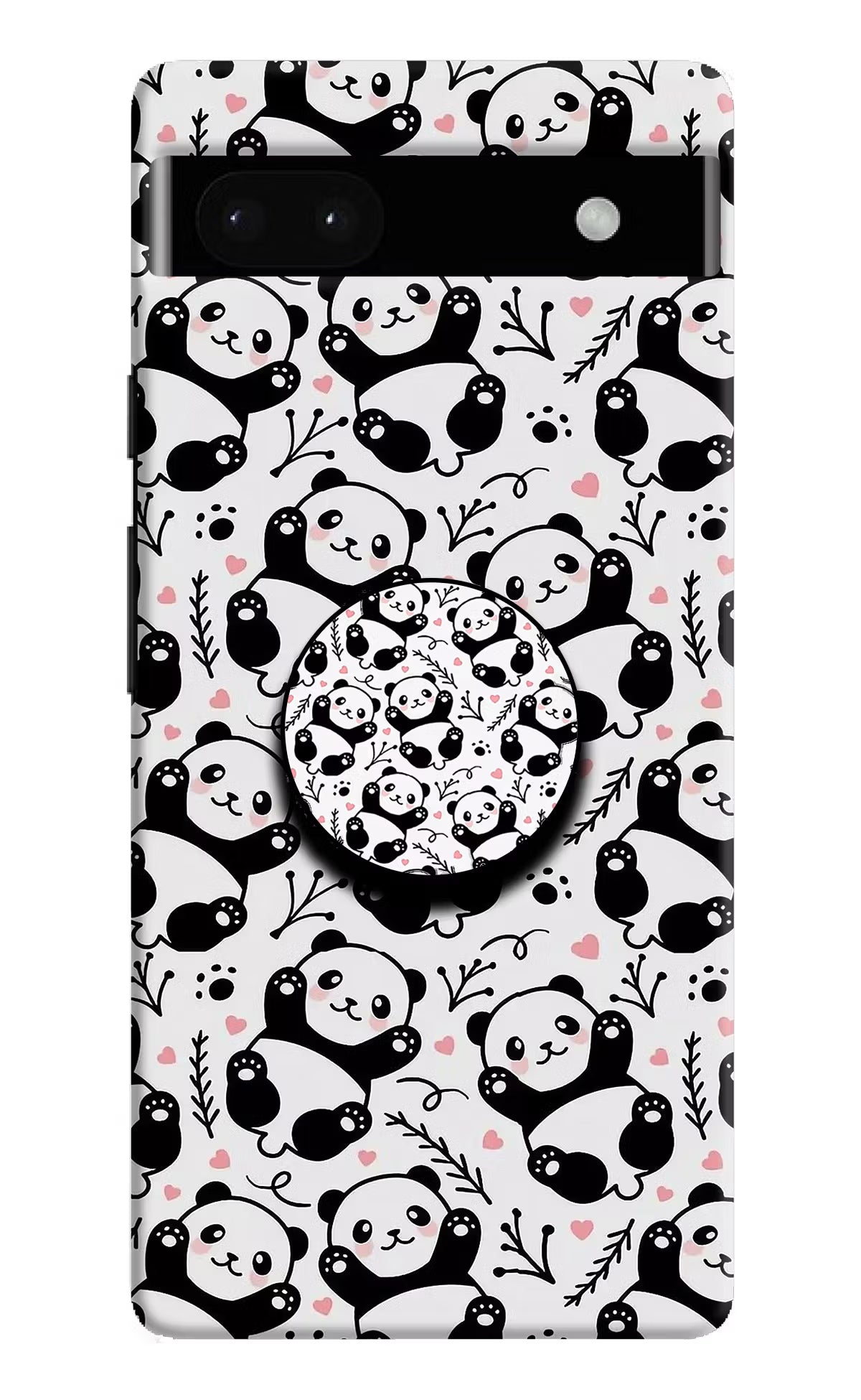 Cute Panda Google Pixel 6A Pop Case by Casekaro