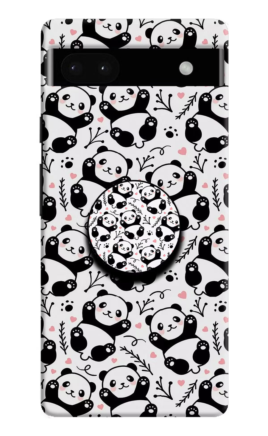 Cute Panda Google Pixel 6A Pop Case, Hard case