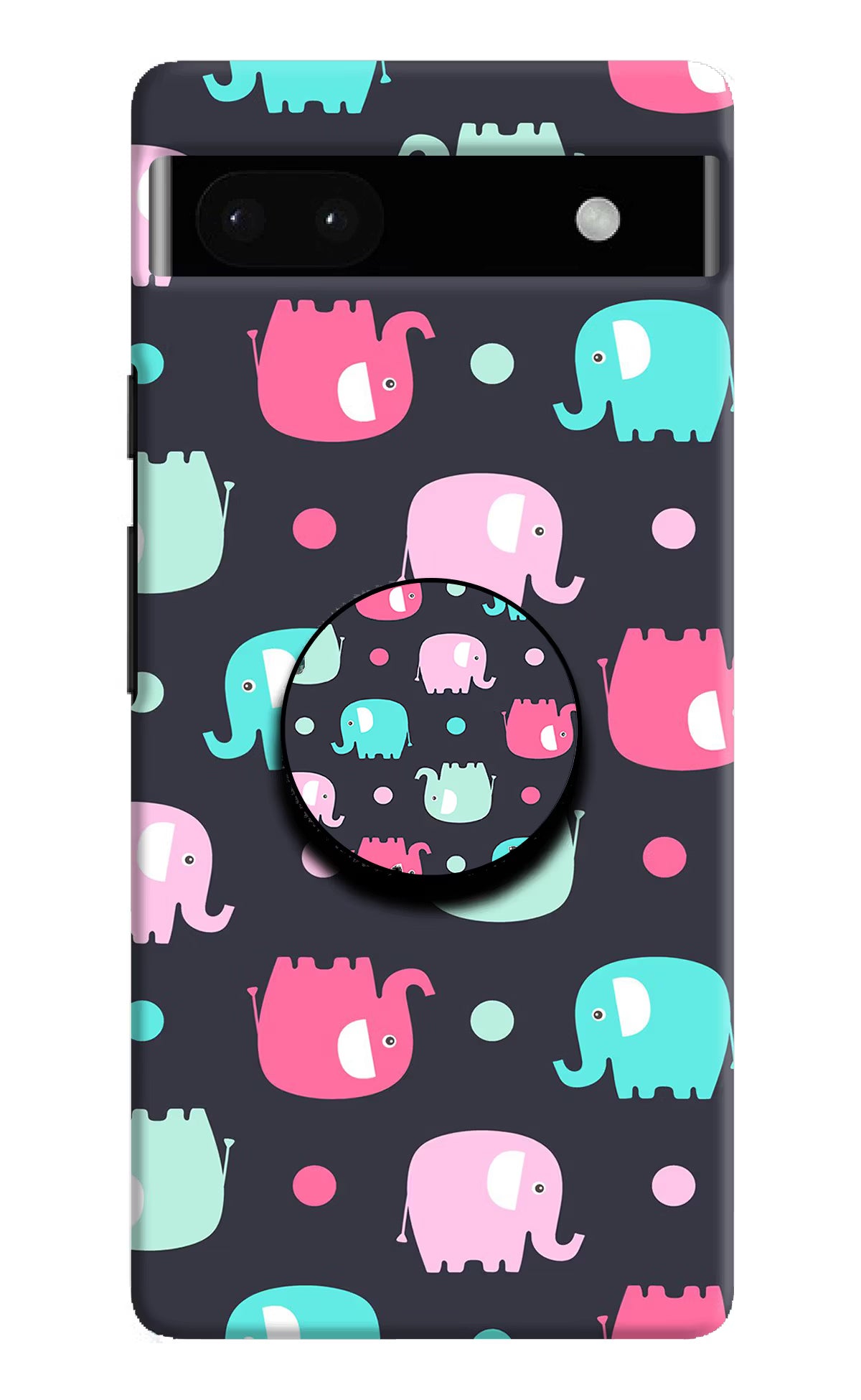 Baby Elephants Google Pixel 6A Pop Case by Casekaro