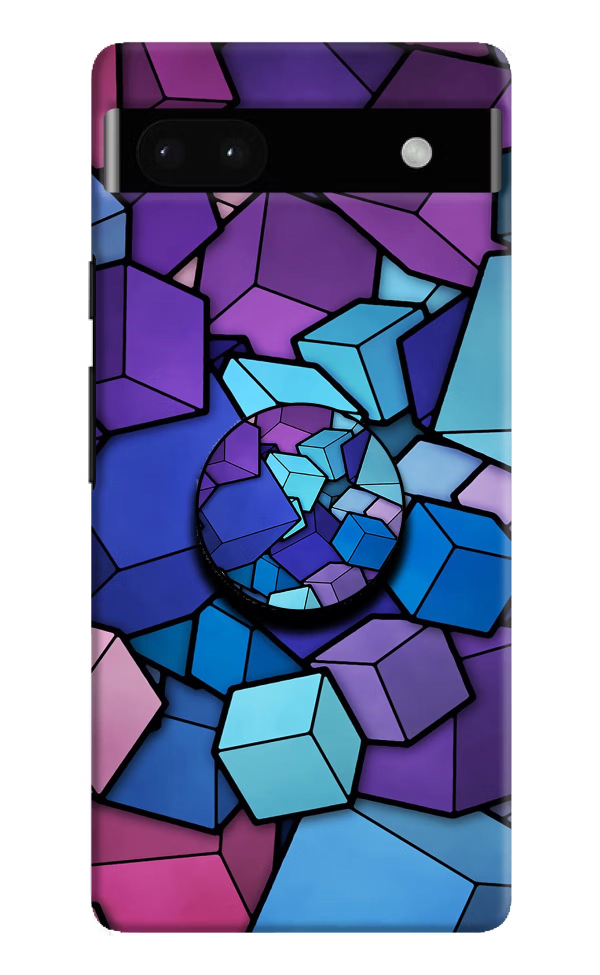 Cubic Abstract Google Pixel 6A Pop Case by Casekaro
