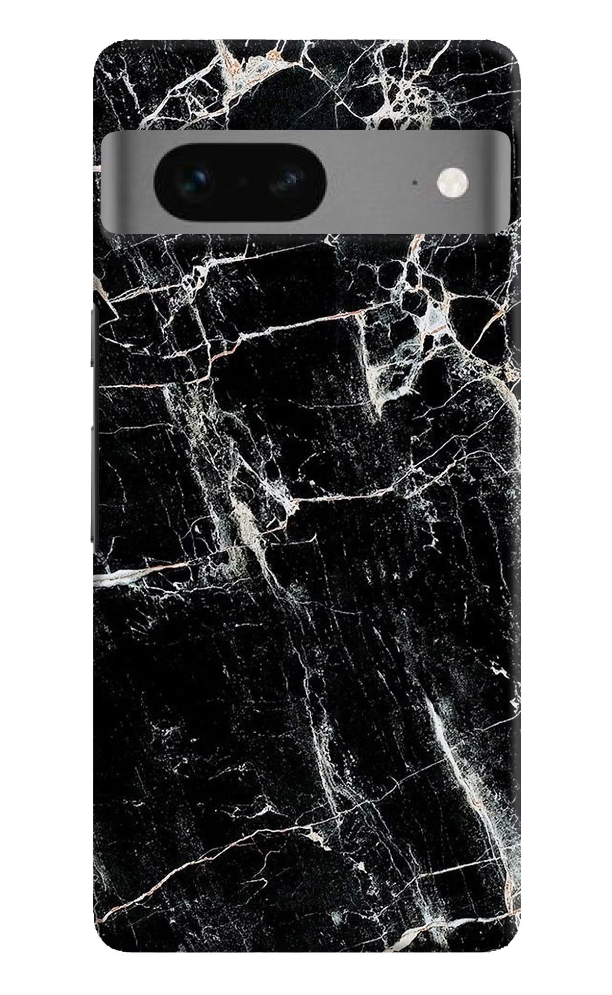 Black Marble Texture Google Pixel 7 Hard Case Back Cover by Casekaro