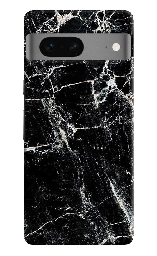 Black Marble Texture Google Pixel 7 Hard Case Back Cover by Casekaro