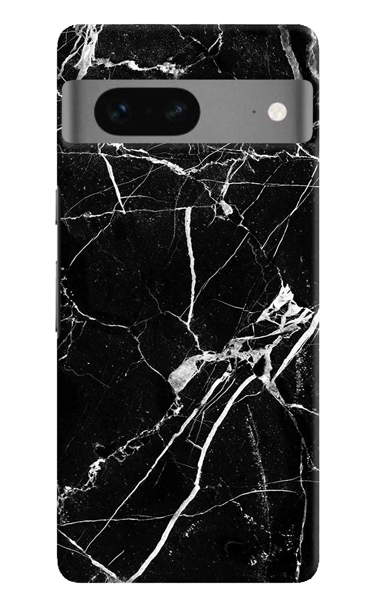 Black Marble Pattern Google Pixel 7 Hard Case Back Cover by Casekaro