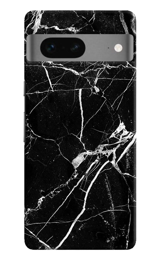 Black Marble Pattern Google Pixel 7 Hard Case Back Cover by Casekaro