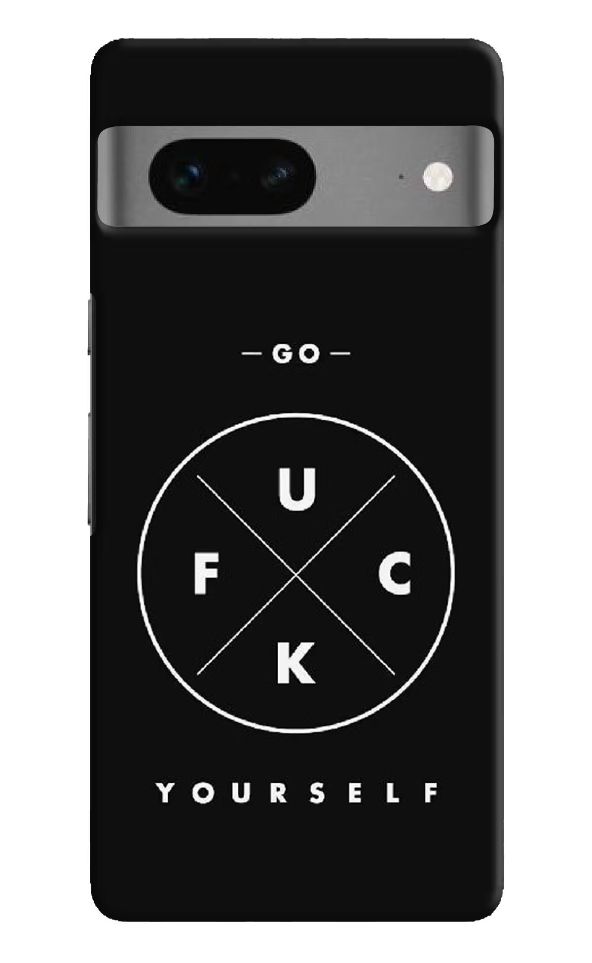 Go Fuck Yourself Google Pixel 7 Hard Case Back Cover by Casekaro