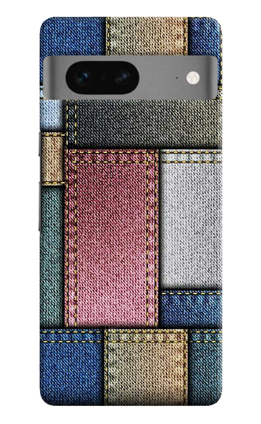 Multicolor Jeans Google Pixel 7 Hard Case Back Cover by Casekaro