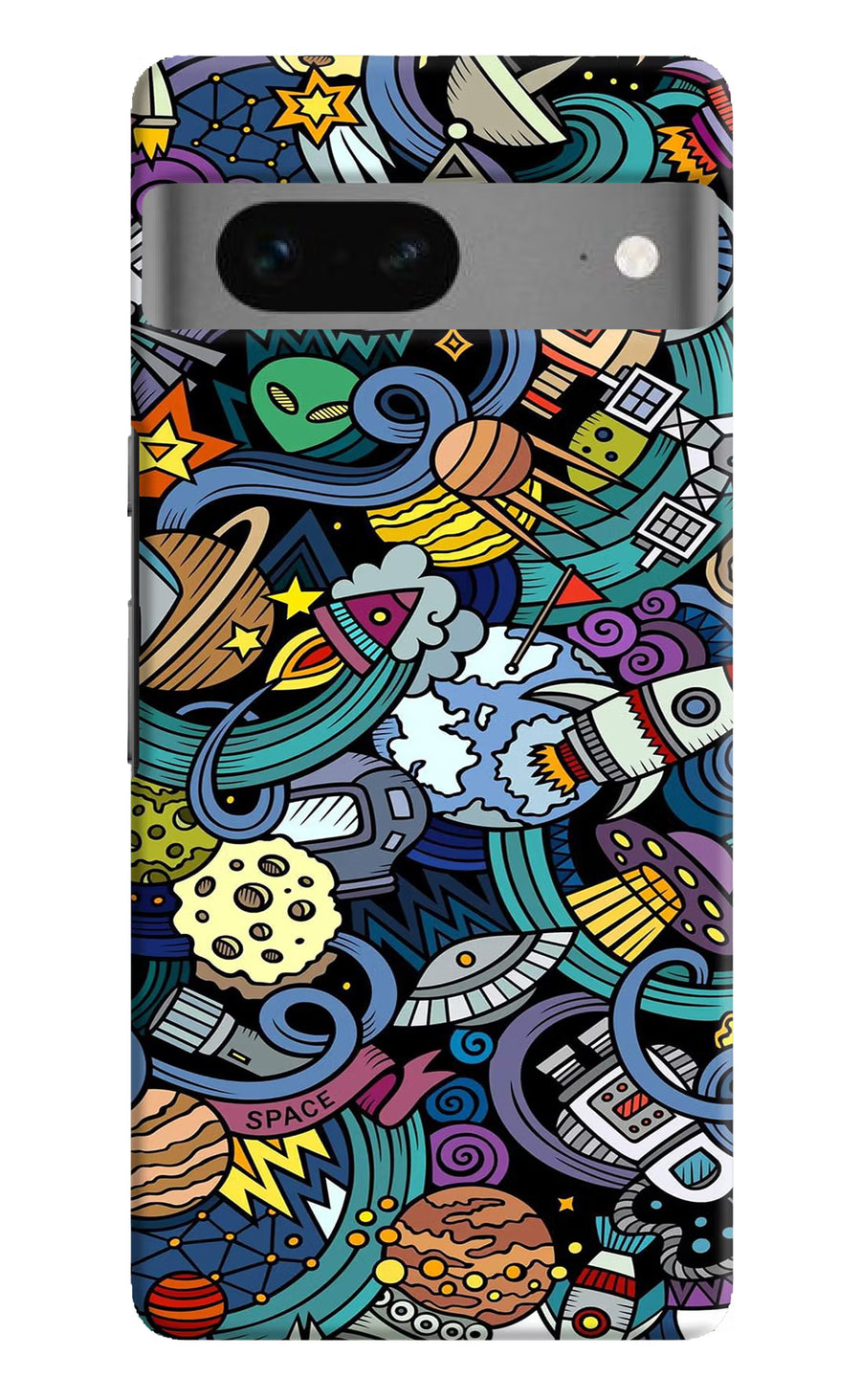 Space Abstract Google Pixel 7 Back Cover, Hard case