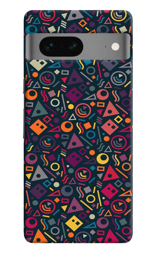 Geometric Abstract Google Pixel 7 Hard Case Back Cover by Casekaro