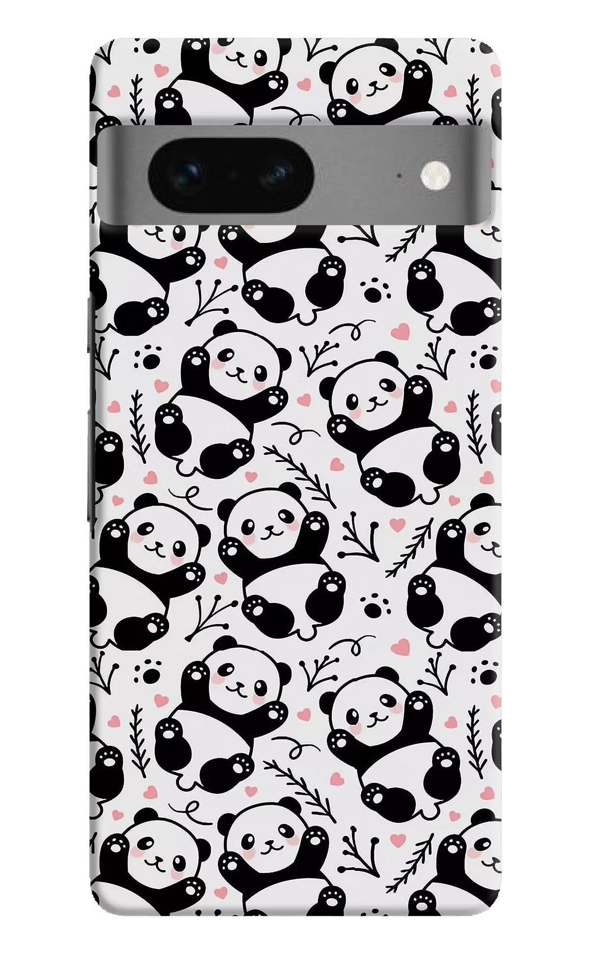 Cute Panda Google Pixel 7 Hard Case Back Cover by Casekaro