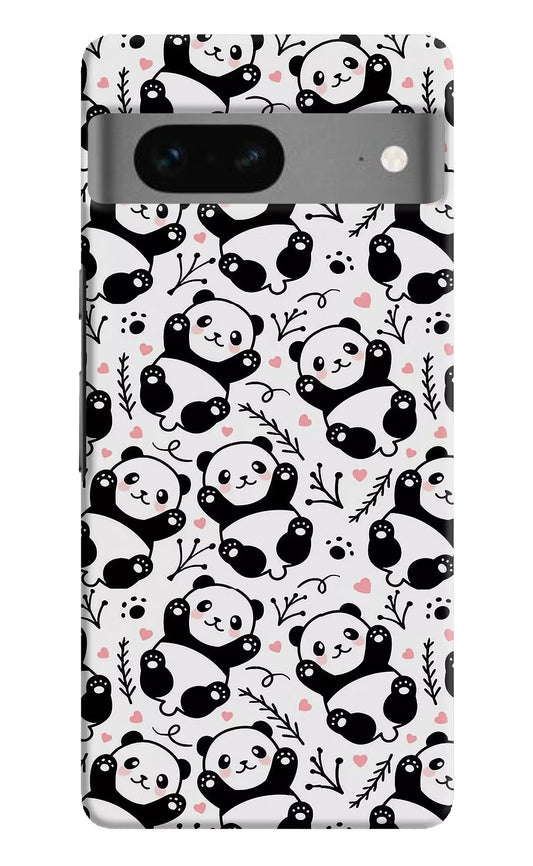 Cute Panda Google Pixel 7 Hard Case Back Cover by Casekaro