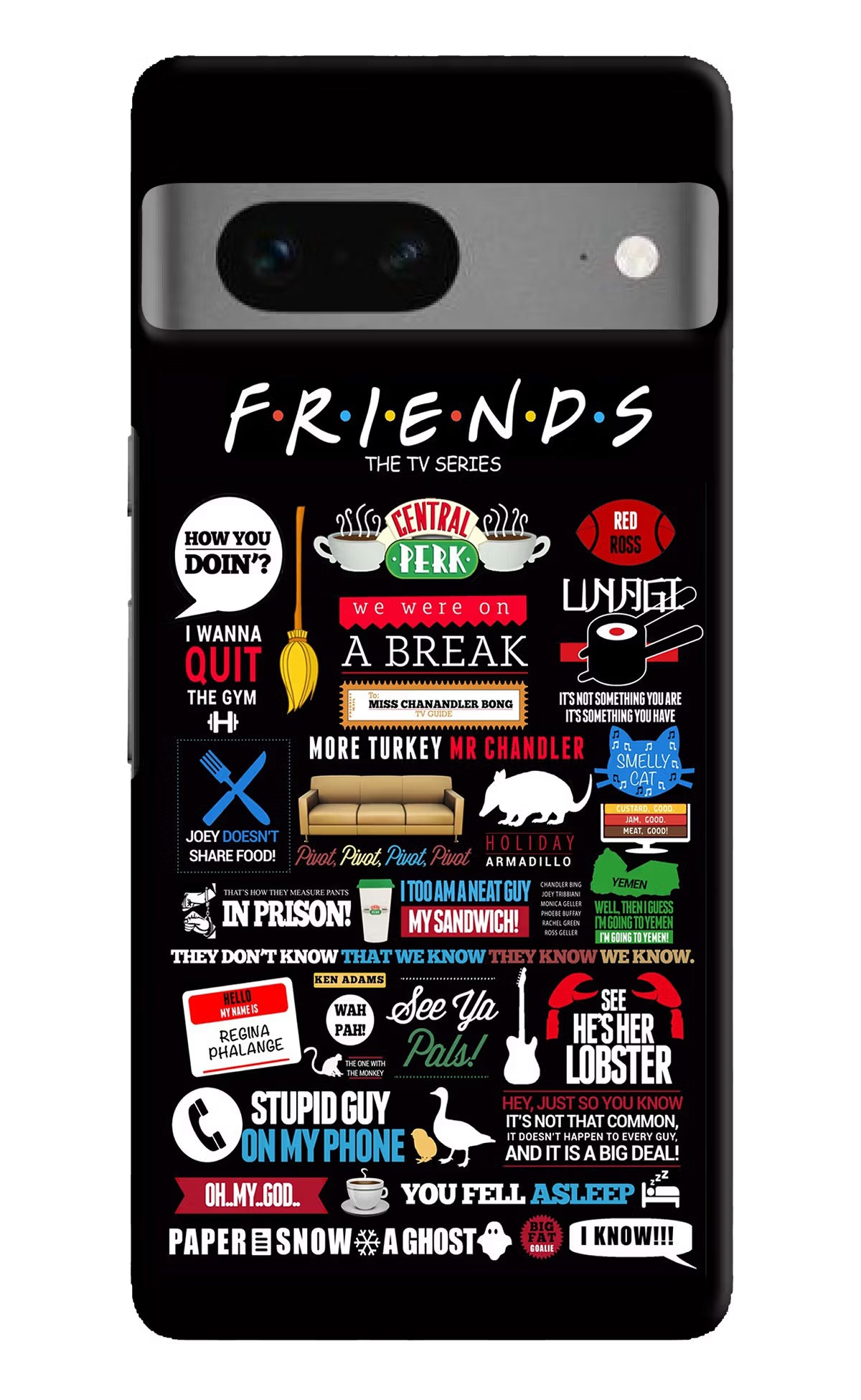 FRIENDS Google Pixel 7 Hard Case Back Cover by Casekaro