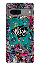 Music Graffiti Google Pixel 7 Hard Case Back Cover by Casekaro