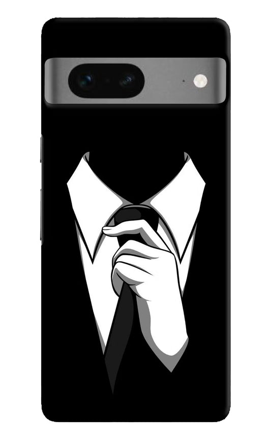 Black Tie Google Pixel 7 Hard Case Back Cover by Casekaro