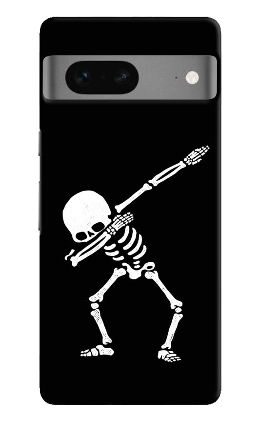 Dabbing Skeleton Art Google Pixel 7 Hard Case Back Cover by Casekaro