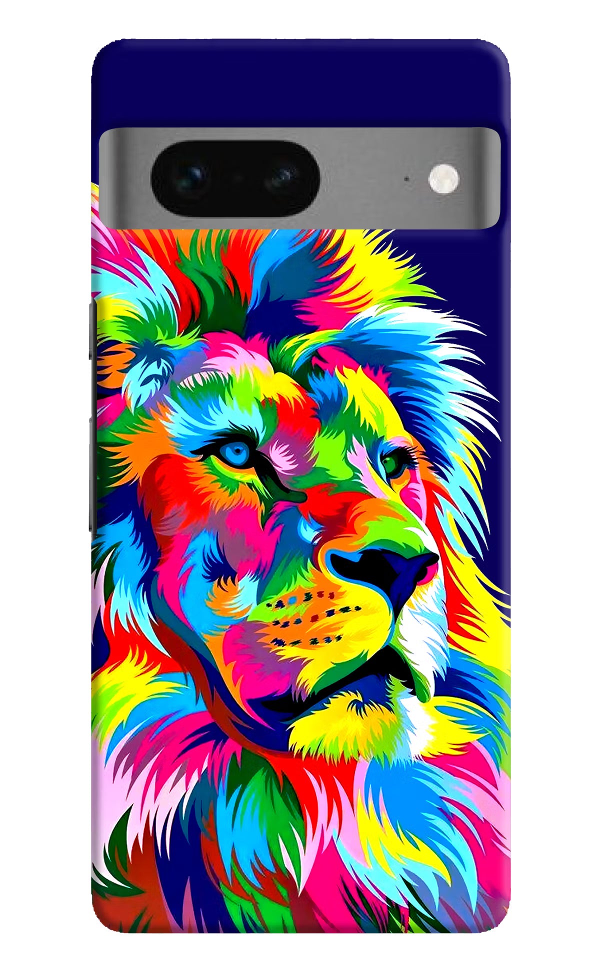 Vector Art Lion Google Pixel 7 Hard Case Back Cover by Casekaro