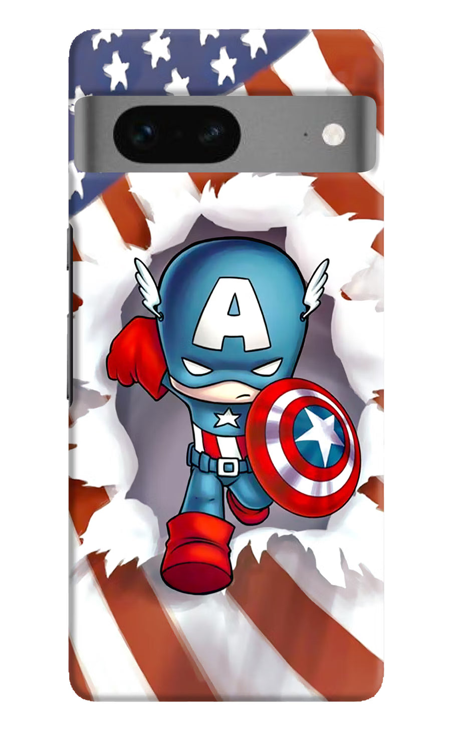 Captain America Google Pixel 7 Back Cover, Hard case