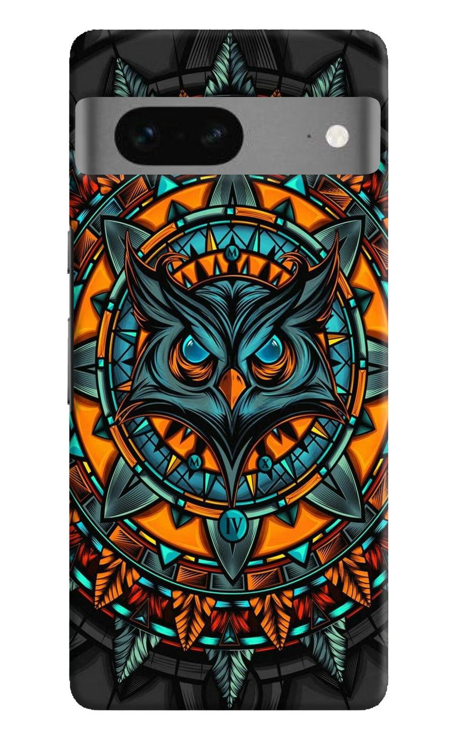 Angry Owl Art Google Pixel 7 Back Cover, Hard case