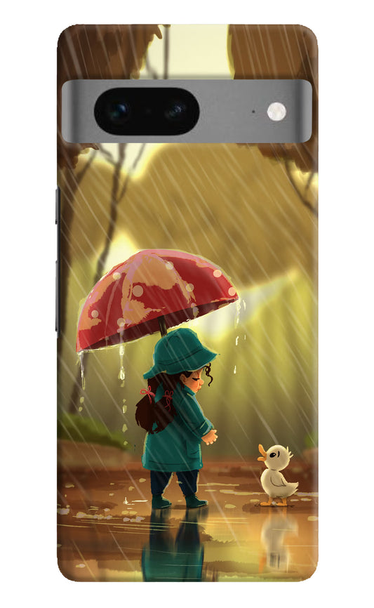 Rainy Day Google Pixel 7 Hard Case Back Cover by Casekaro