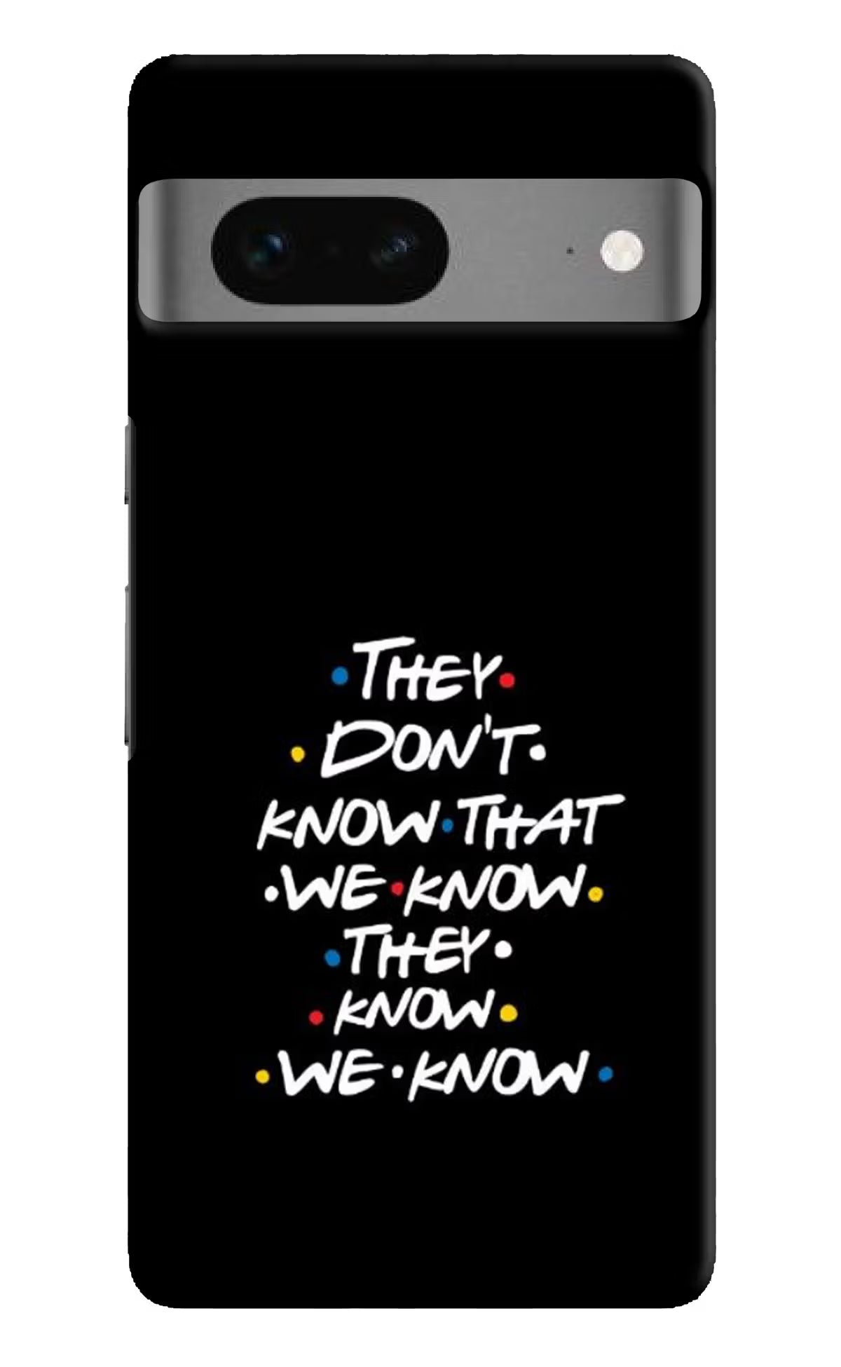 FRIENDS Dialogue Google Pixel 7 Hard Case Back Cover by Casekaro