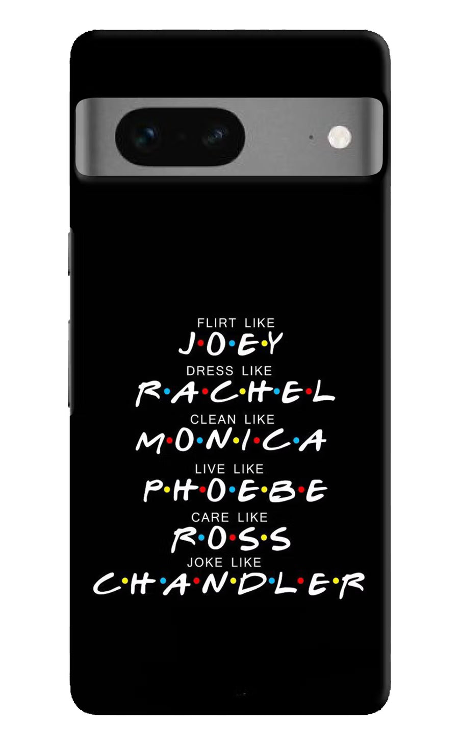 FRIENDS Character Google Pixel 7 Back Cover, Hard case