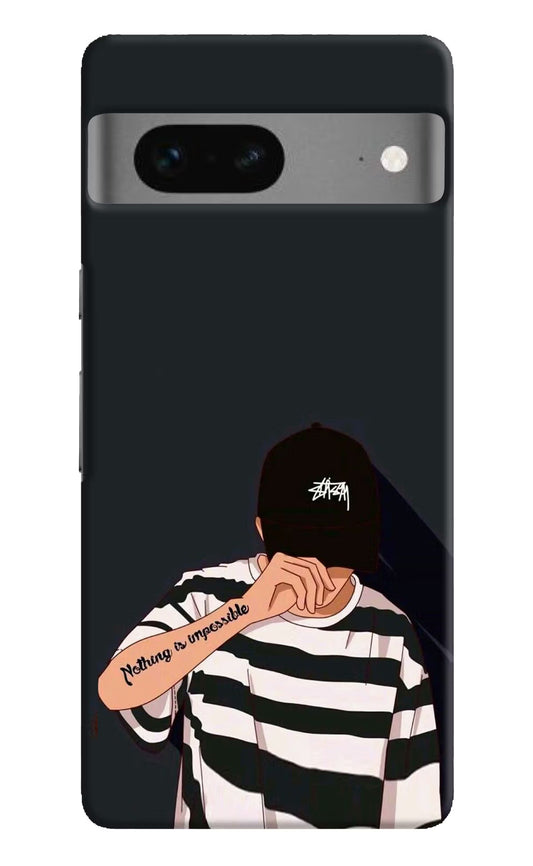 Aesthetic Boy Google Pixel 7 Hard Case Back Cover by Casekaro