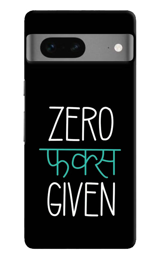 Zero Fucks Given Google Pixel 7 Hard Case Back Cover by Casekaro