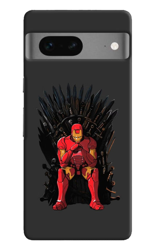 Ironman Throne Google Pixel 7 Hard Case Back Cover by Casekaro