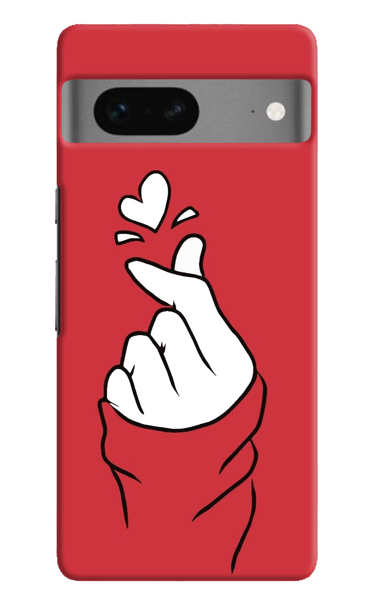 Korean Love Sign Google Pixel 7 Hard Case Back Cover by Casekaro