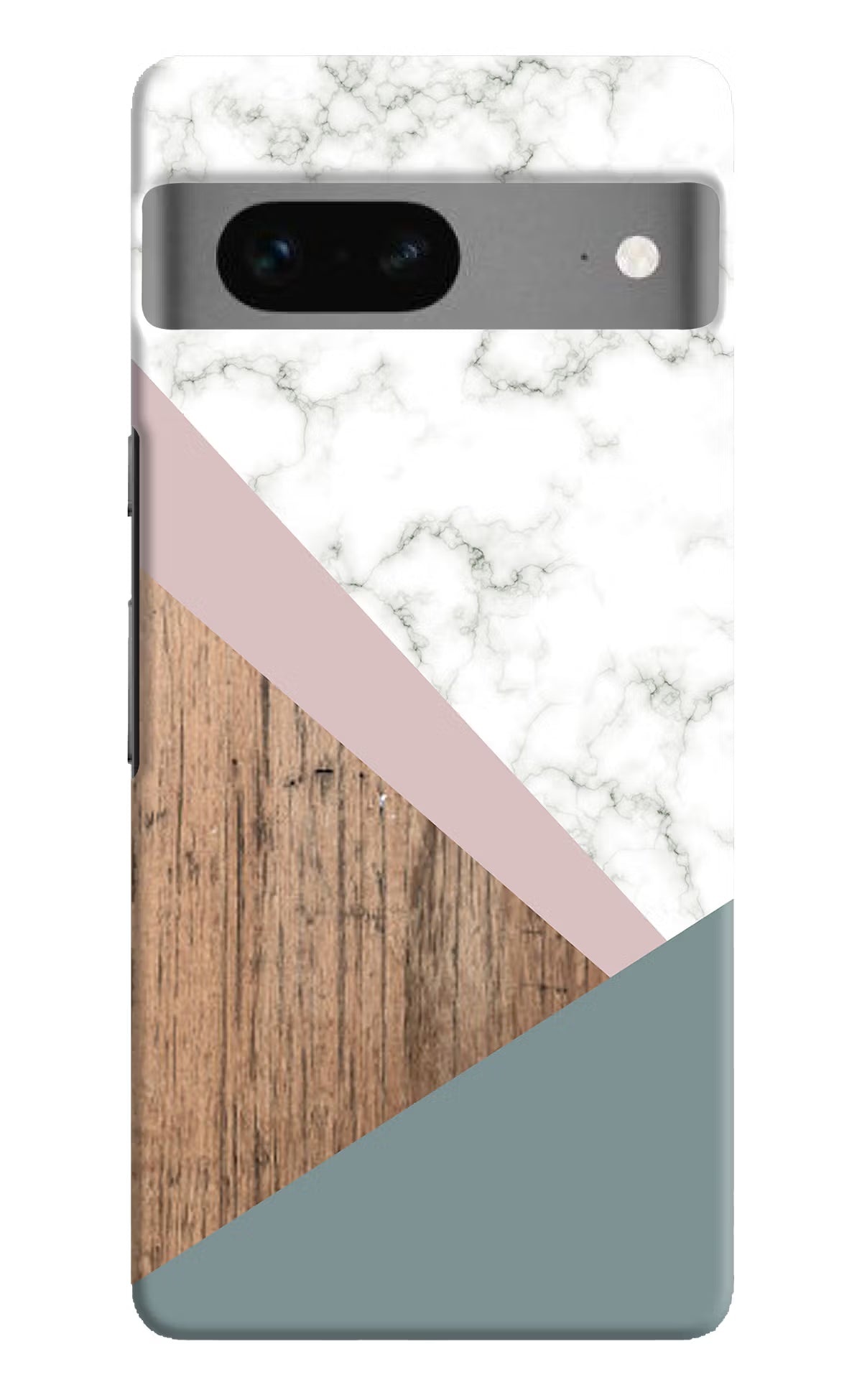 Marble wood Abstract Google Pixel 7 Hard Case Back Cover by Casekaro