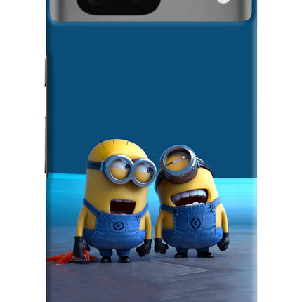 Minion Laughing Google Pixel 7 Hard Case Back Cover by Casekaro