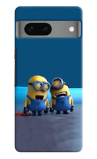 Minion Laughing Google Pixel 7 Hard Case Back Cover by Casekaro