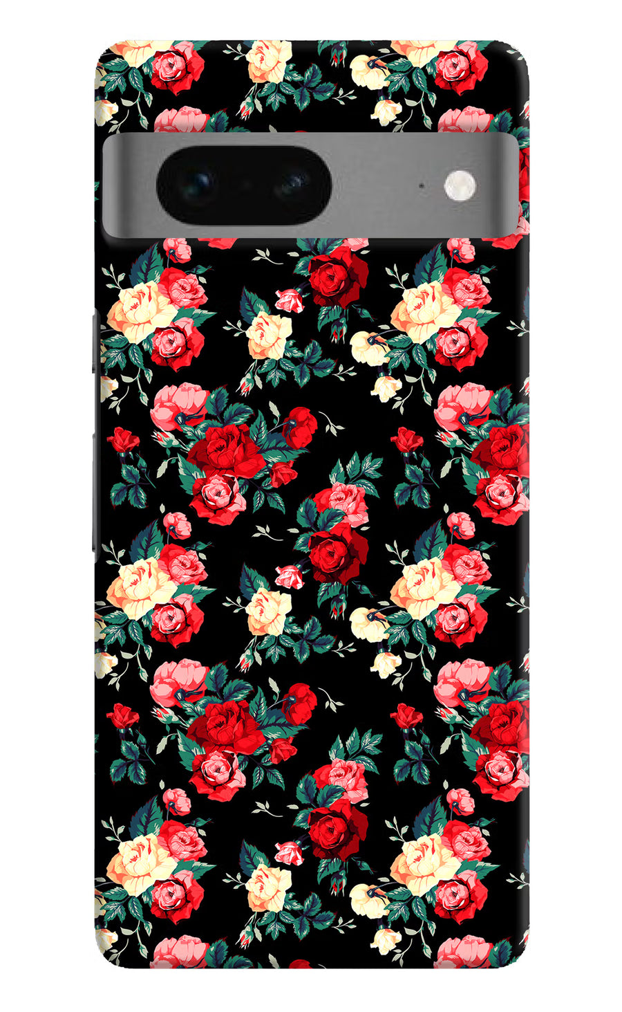 Rose Pattern Google Pixel 7 Back Cover, Hard case