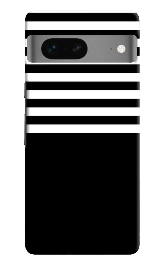 Black and White Print Google Pixel 7 Hard Case Back Cover by Casekaro