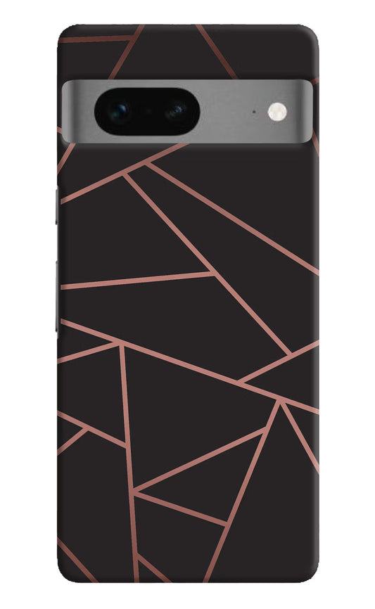 Geometric Pattern Google Pixel 7 Hard Case Back Cover by Casekaro