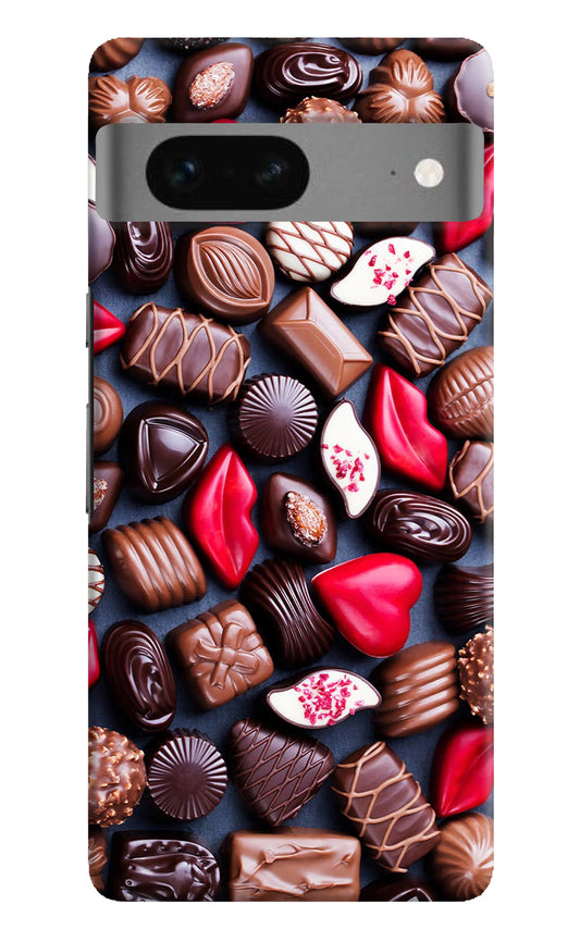 Chocolates Google Pixel 7 Hard Case Back Cover by Casekaro