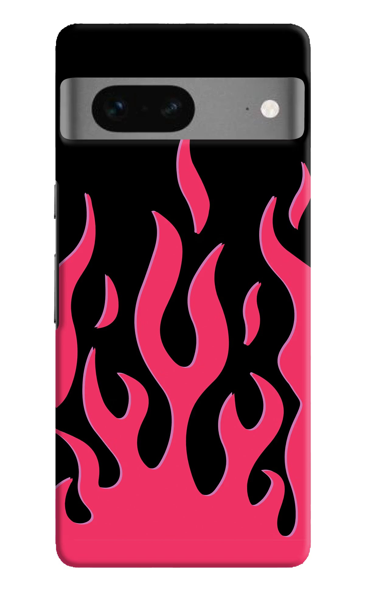 Fire Flames Google Pixel 7 Hard Case Back Cover by Casekaro