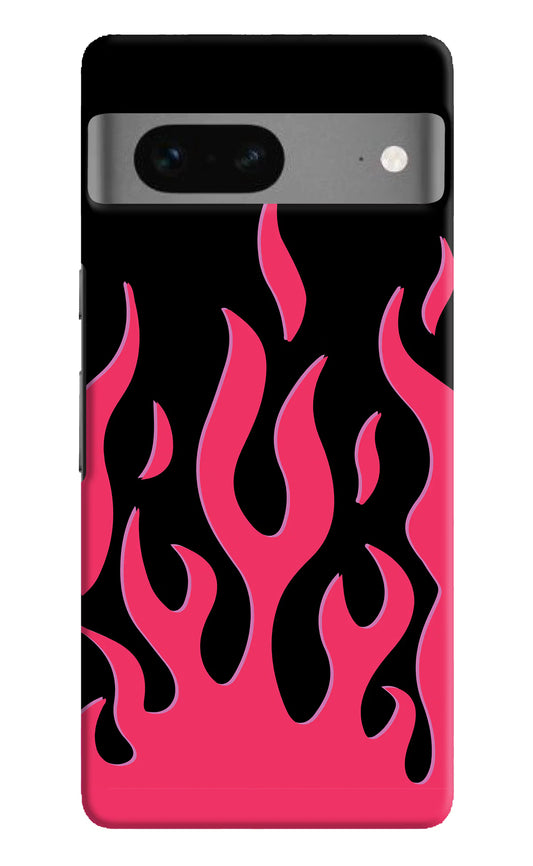 Fire Flames Google Pixel 7 Hard Case Back Cover by Casekaro