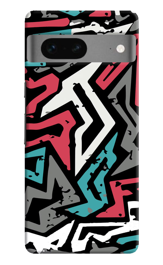 Geometric Graffiti Google Pixel 7 Hard Case Back Cover by Casekaro