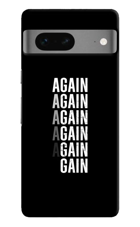 Again Again Gain Google Pixel 7 Hard Case Back Cover by Casekaro