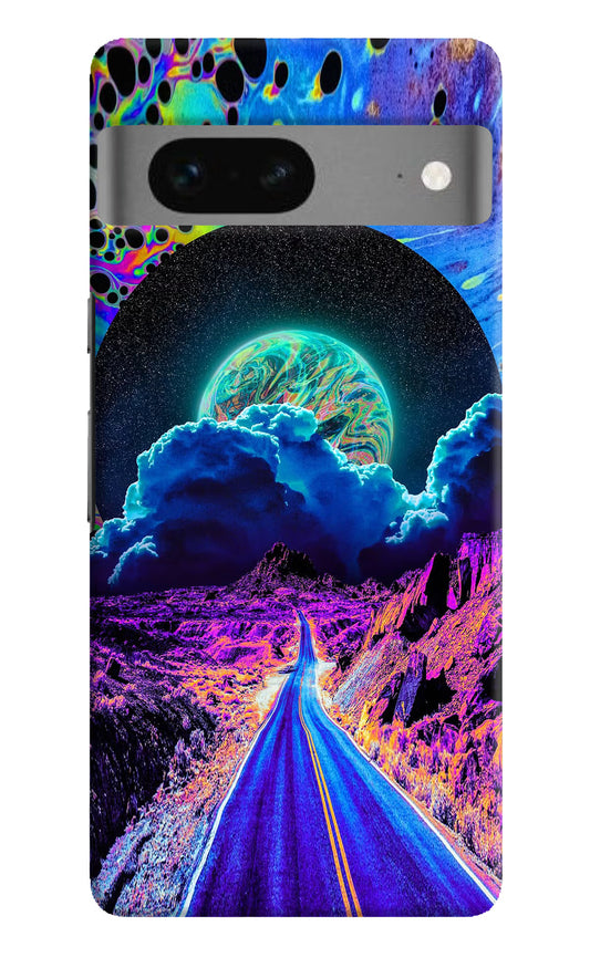 Psychedelic Painting Google Pixel 7 Hard Case Back Cover by Casekaro