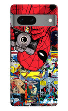Spider Man Google Pixel 7 Hard Case Back Cover by Casekaro