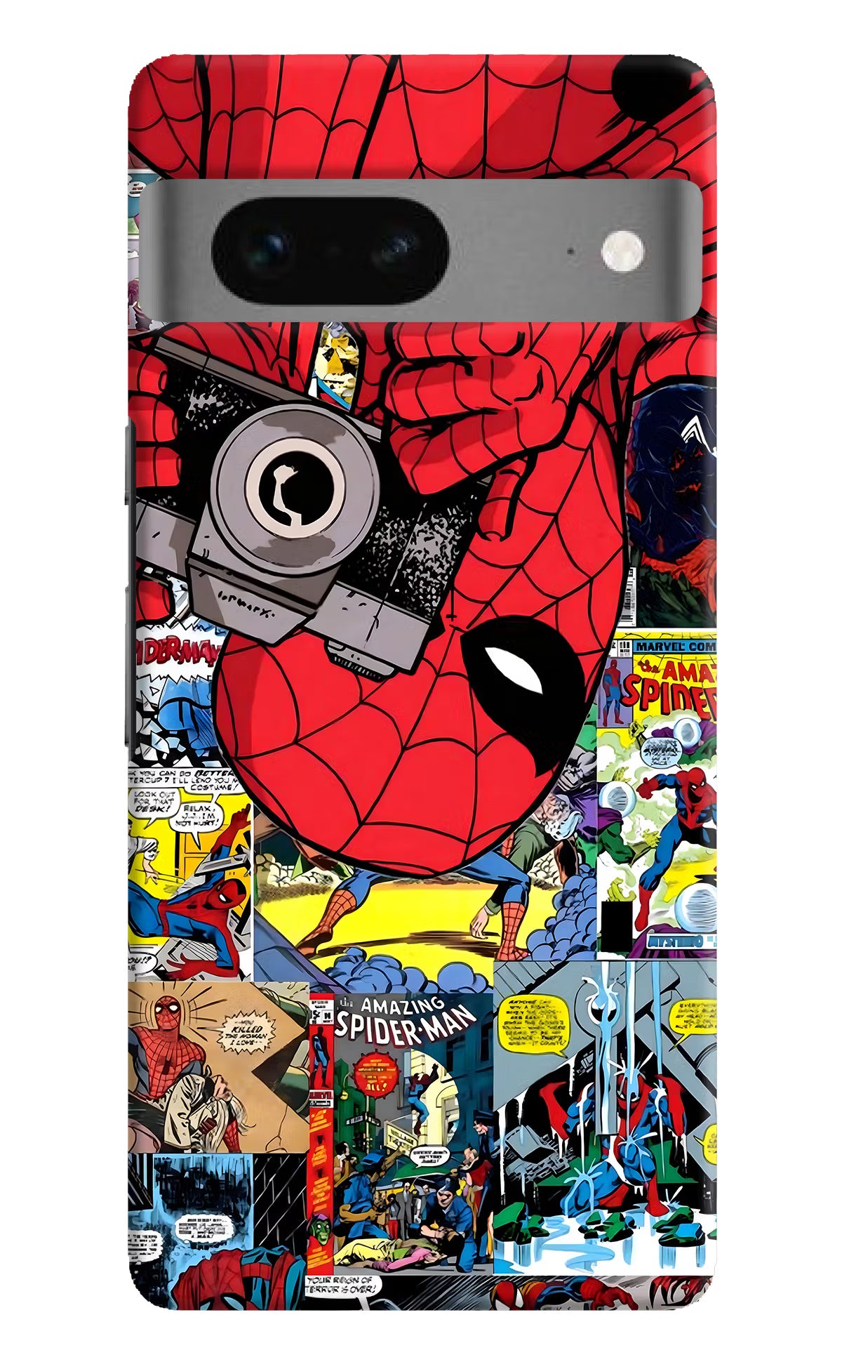 Spider Man Google Pixel 7 Hard Case Back Cover by Casekaro