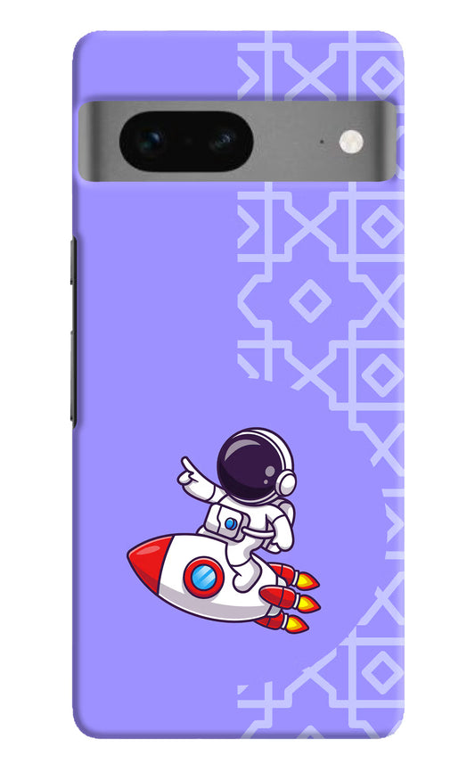 Cute Astronaut Google Pixel 7 Hard Case Back Cover by Casekaro